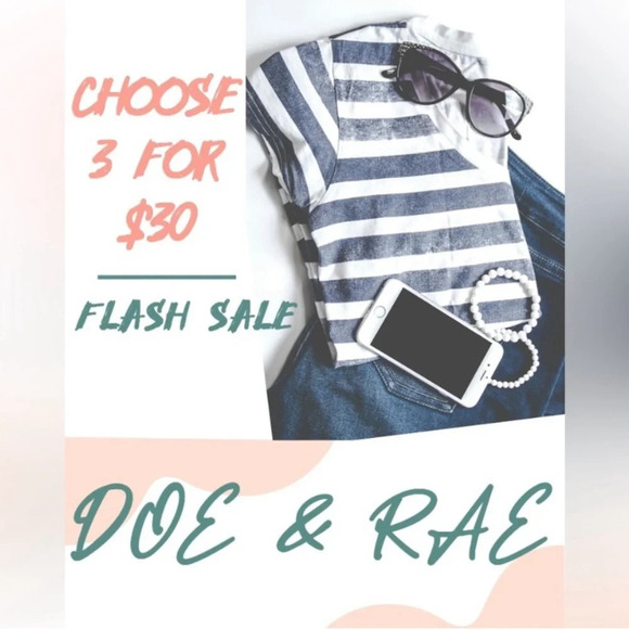 🌴3/$30🌴DOE & RAE Heather Grey/Navy Plaid Long Bell Sleeve Cotton Top NWT - Picture 12 of 12